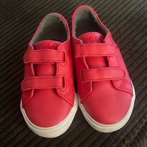 Red Ralph Lauren shoes size 9 toddler